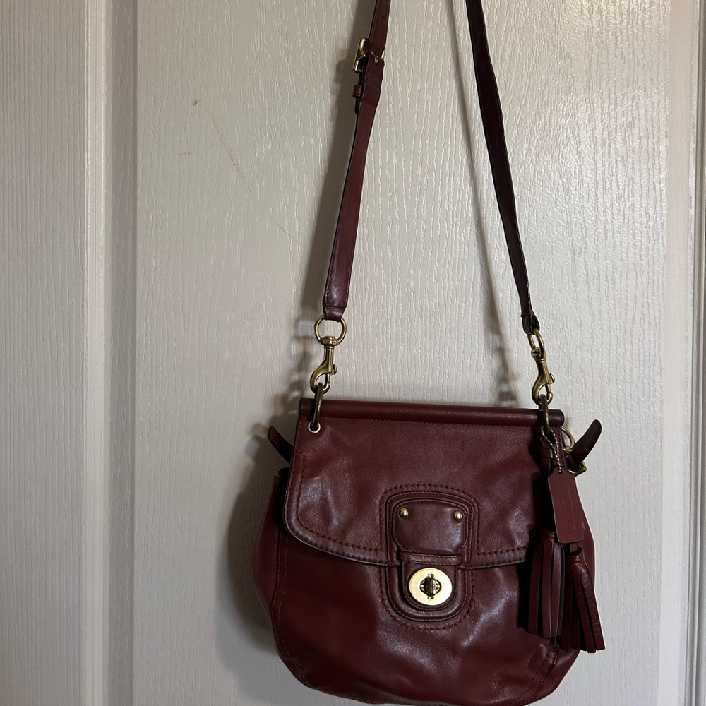 Coach Brown Leather willis Legacy crossbody